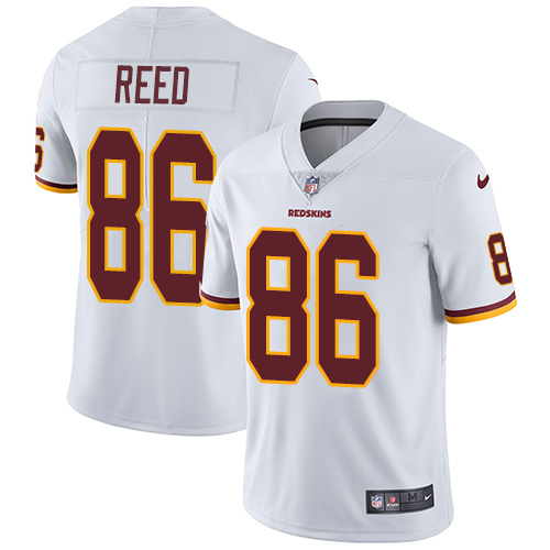 Nike Redskins #86 Jordan Reed White Men's Stitched NFL Vapor Untouchable Limited Jersey - Click Image to Close